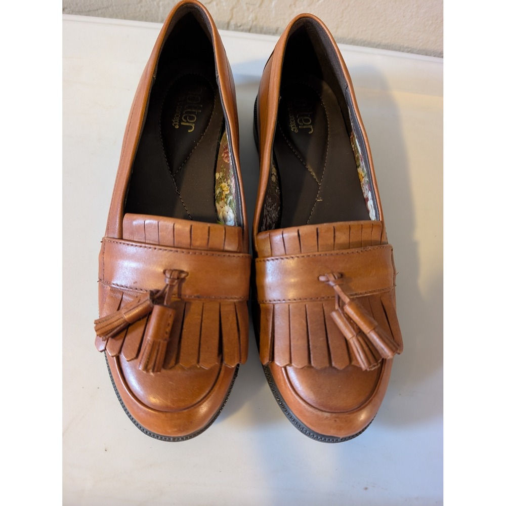Hotter Hamlet Womens 6.5 Leather Kiltie Tassle Loafers made in England